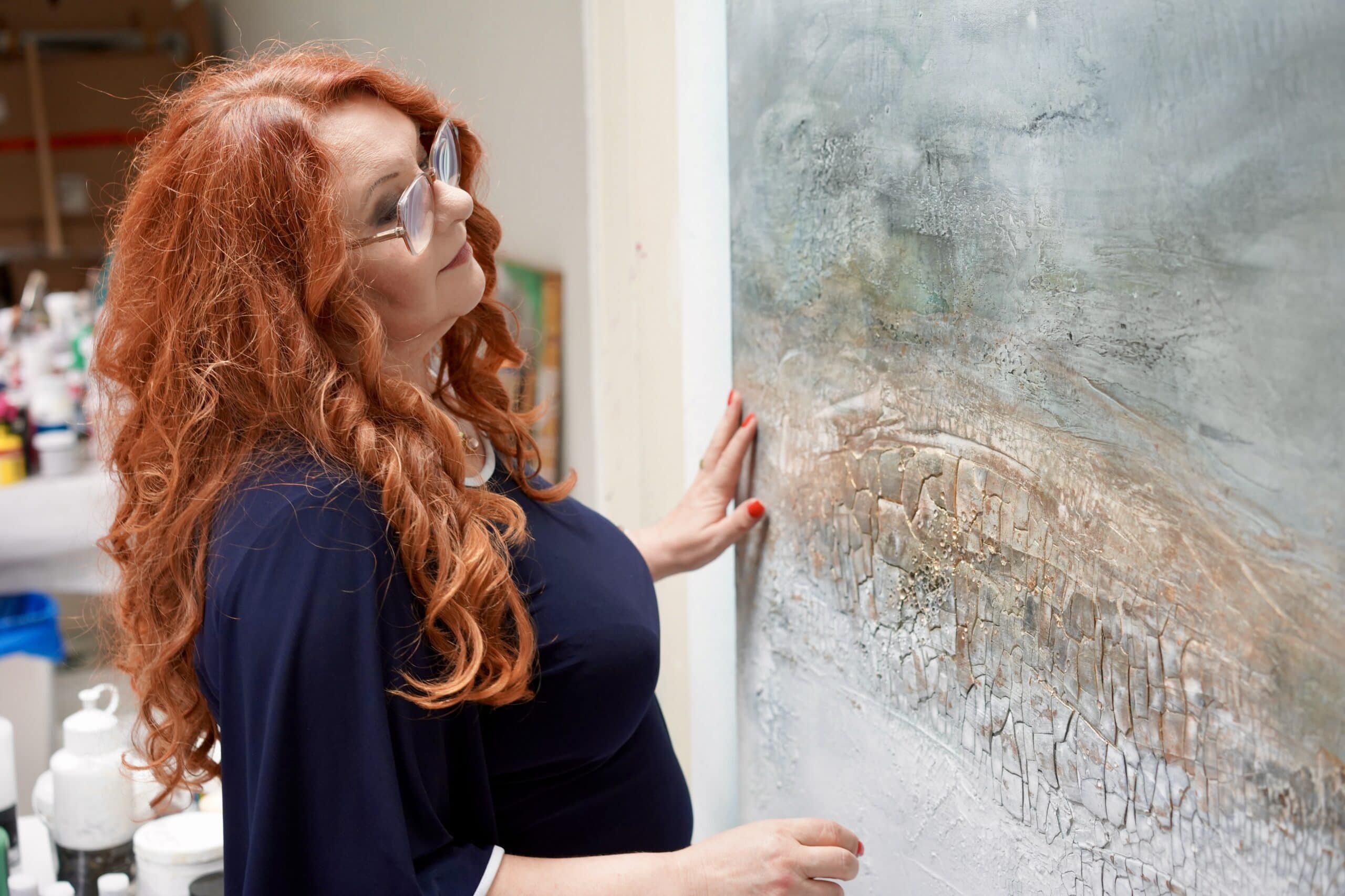 Renata Schepmann im Atelier